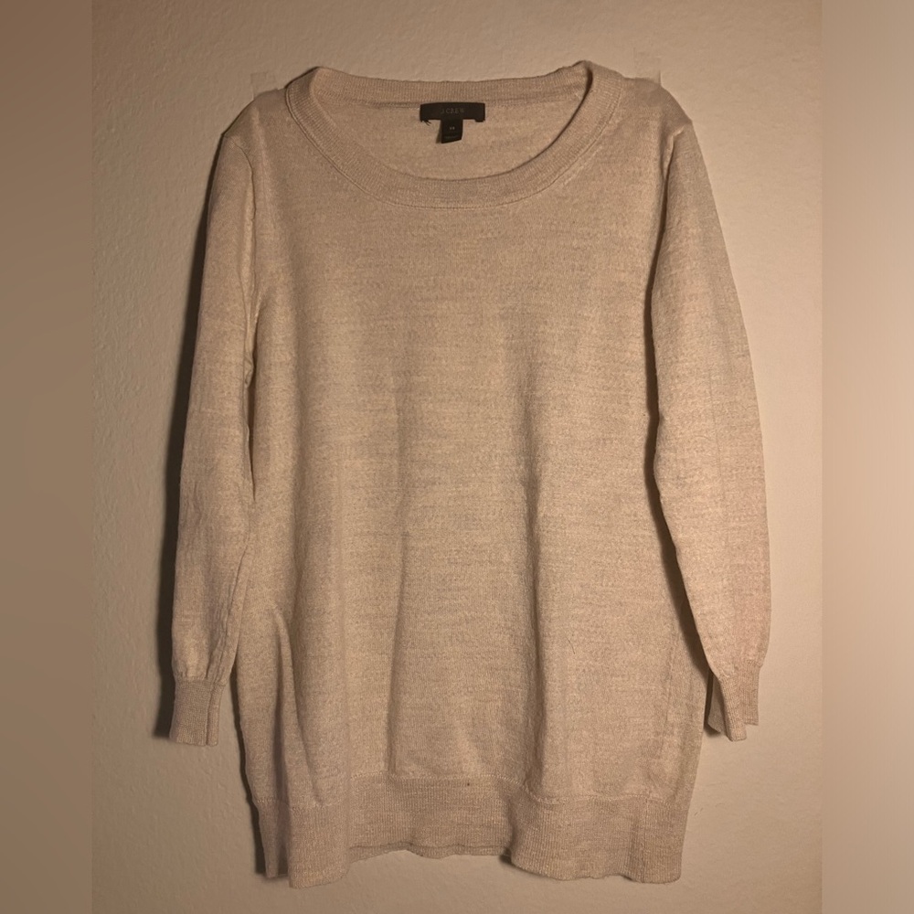 J Crew cream light sweater